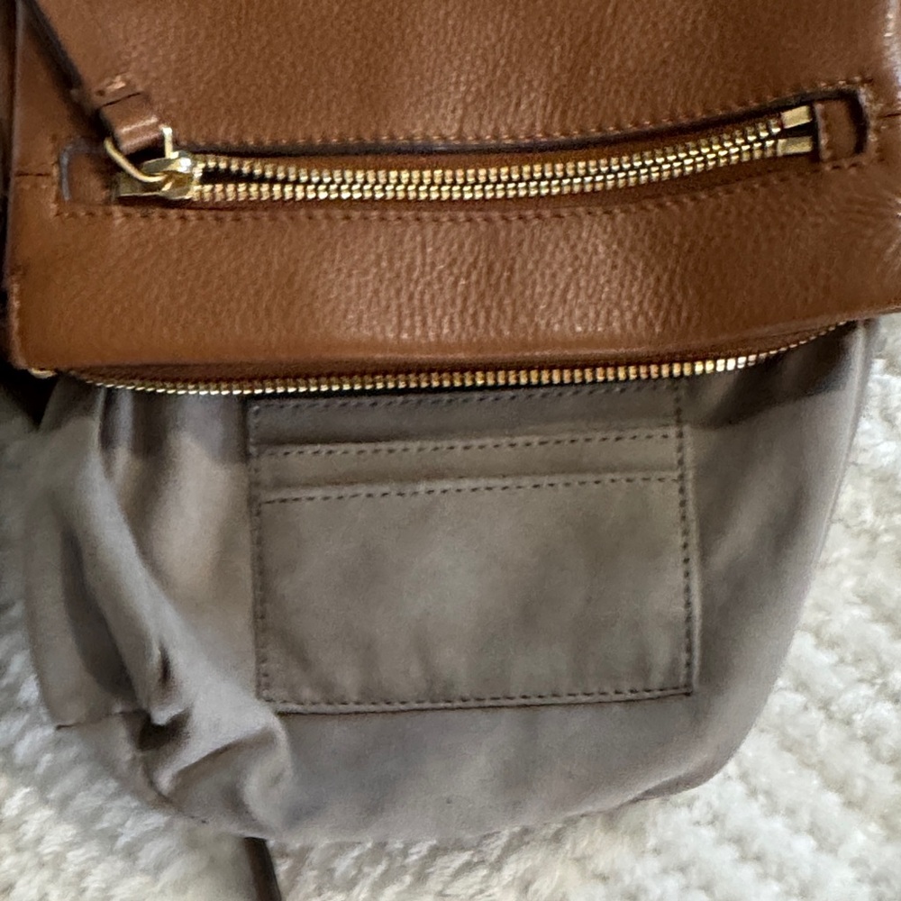 Vince Camuto Tan Leather Crossbody Bag - Picture 11 of 16